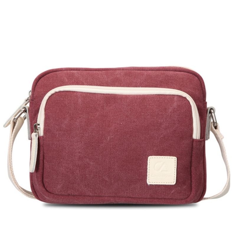 Prosta Płócienna Torba Crossbody W Stylu Vintage