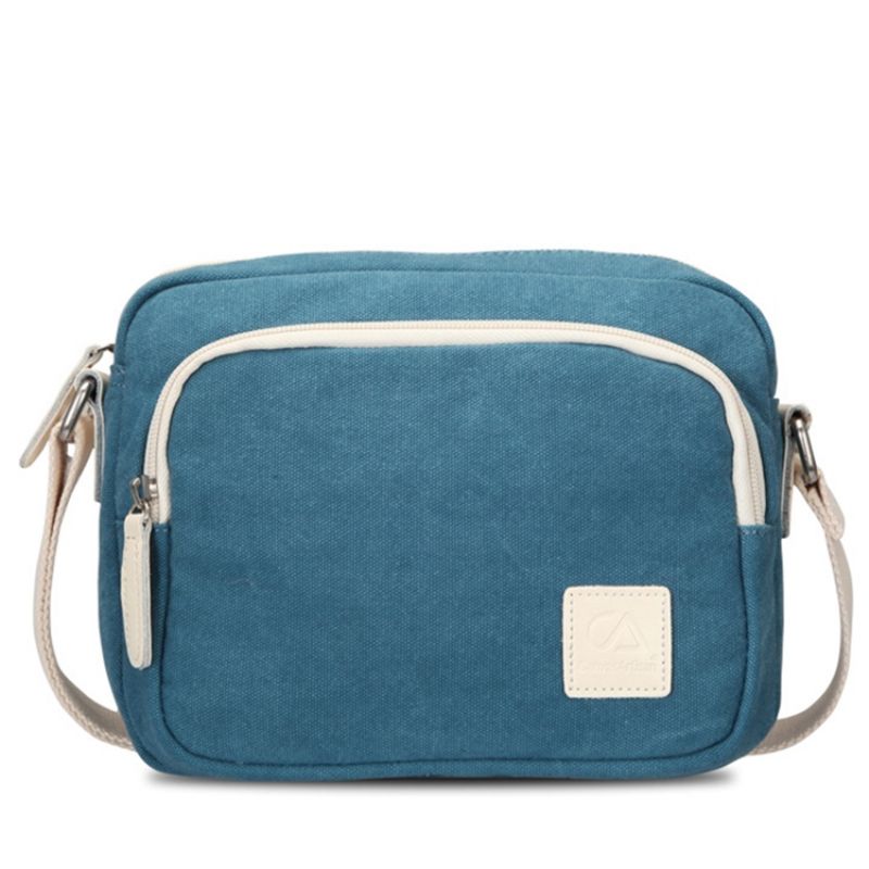 Prosta Płócienna Torba Crossbody W Stylu Vintage