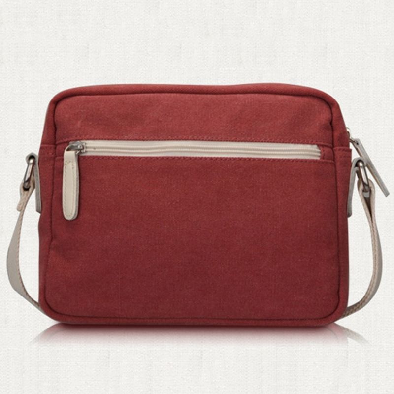 Prosta Płócienna Torba Crossbody W Stylu Vintage