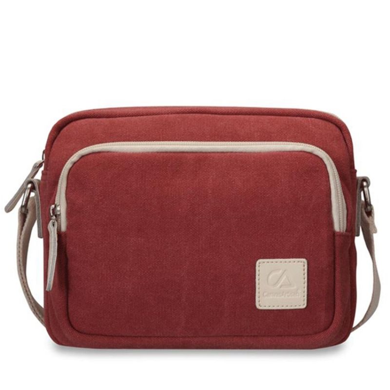 Prosta Płócienna Torba Crossbody W Stylu Vintage