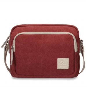 Prosta Płócienna Torba Crossbody W Stylu Vintage