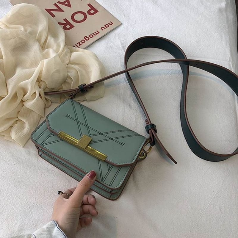 Prostokątna Torba Crossbody Z Pu