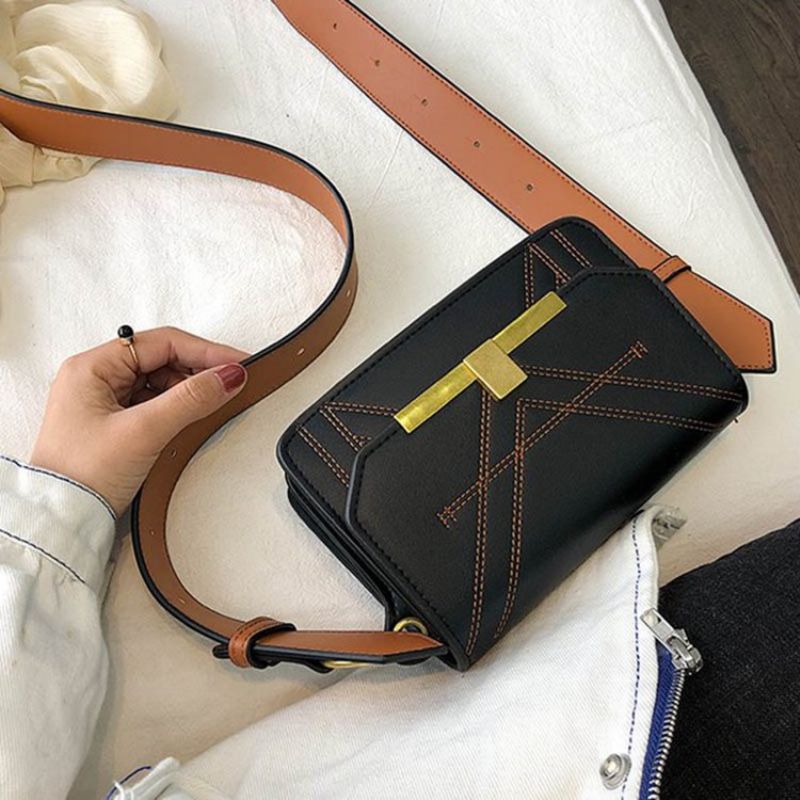 Prostokątna Torba Crossbody Z Pu