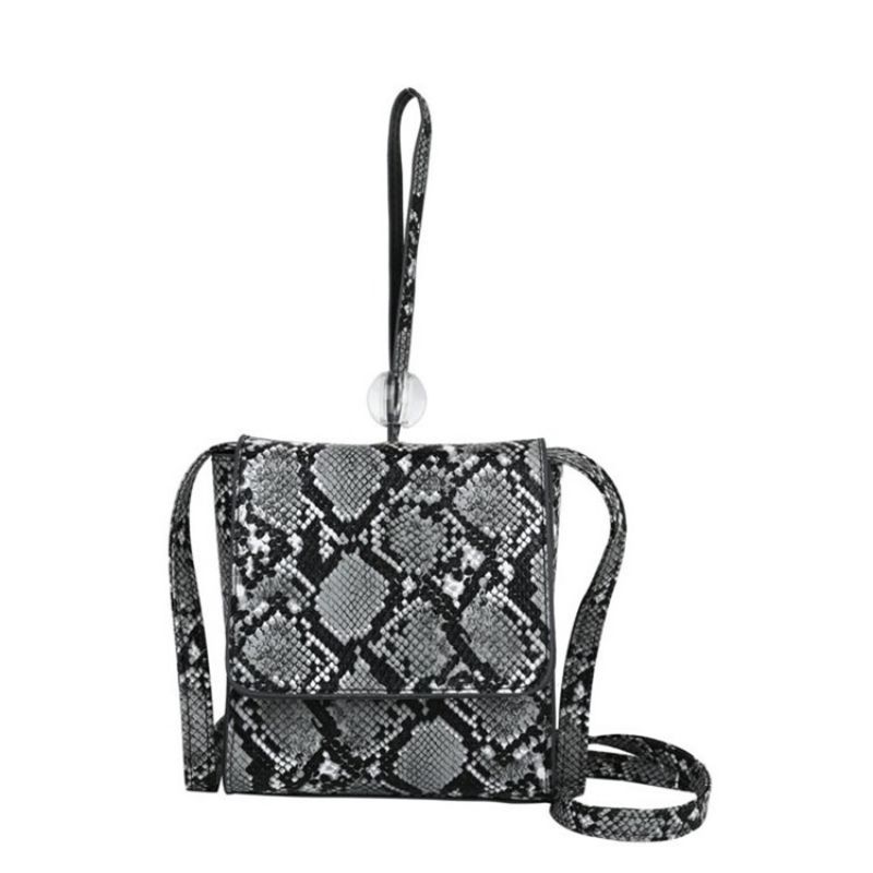 Serpentine Tłoczone Prostokątne Torby Crossbody