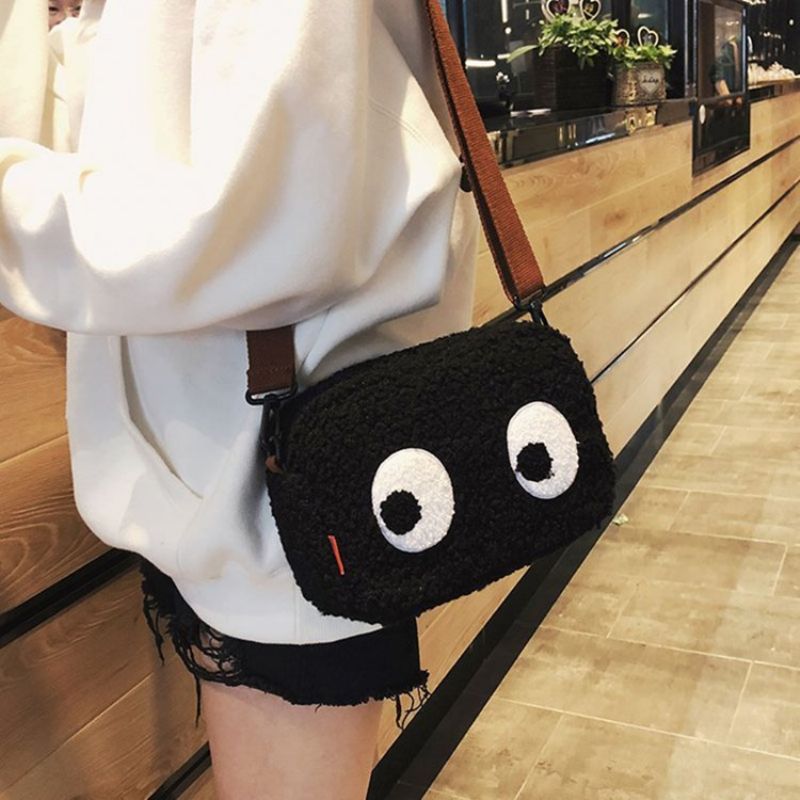 Torby Crossbody Z Klapką Ze Sztucznego Futra