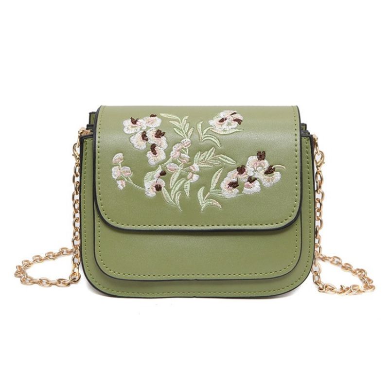 Wielowarstwowa Torba Crossbody Z Haftem All Match