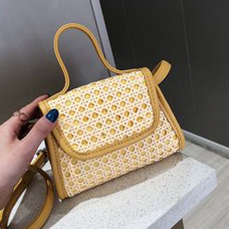 Zwykłe Dziane Kwadratowe Torby Crossbody